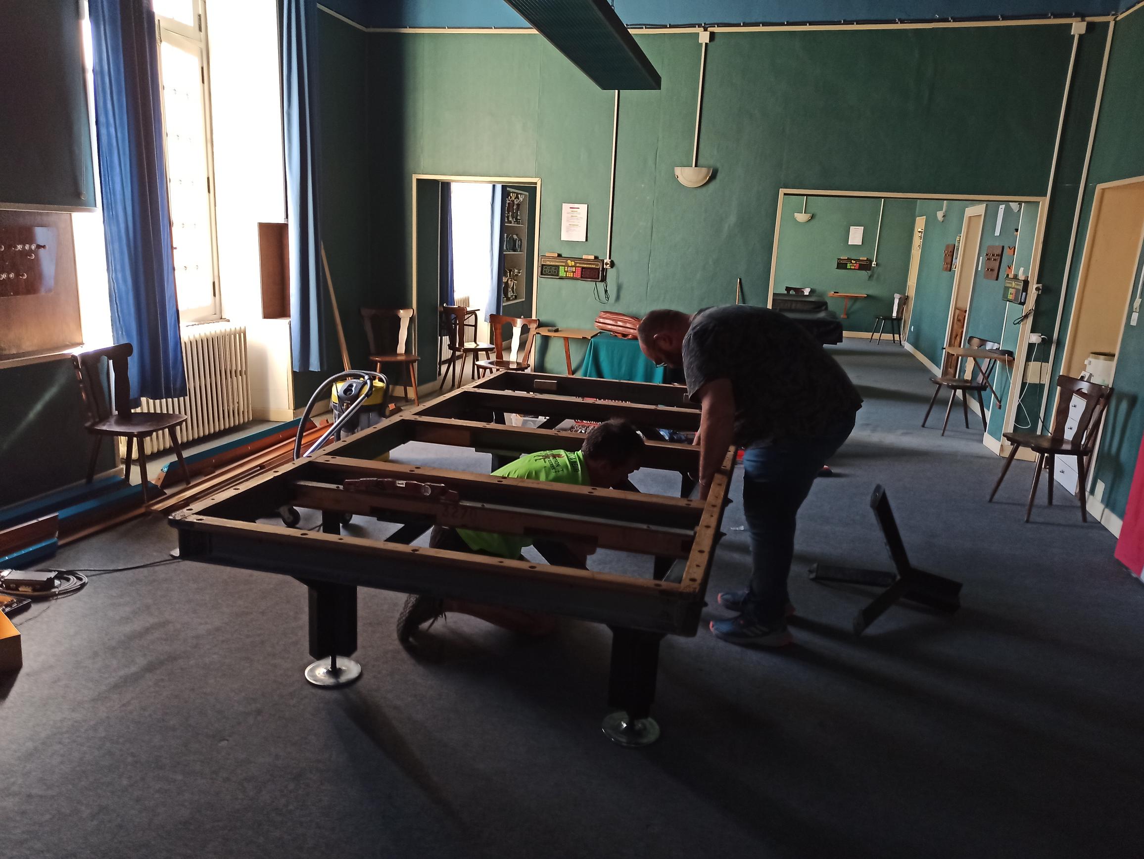 Lire la suite à propos de l’article Travaux et changement des billards 3m10