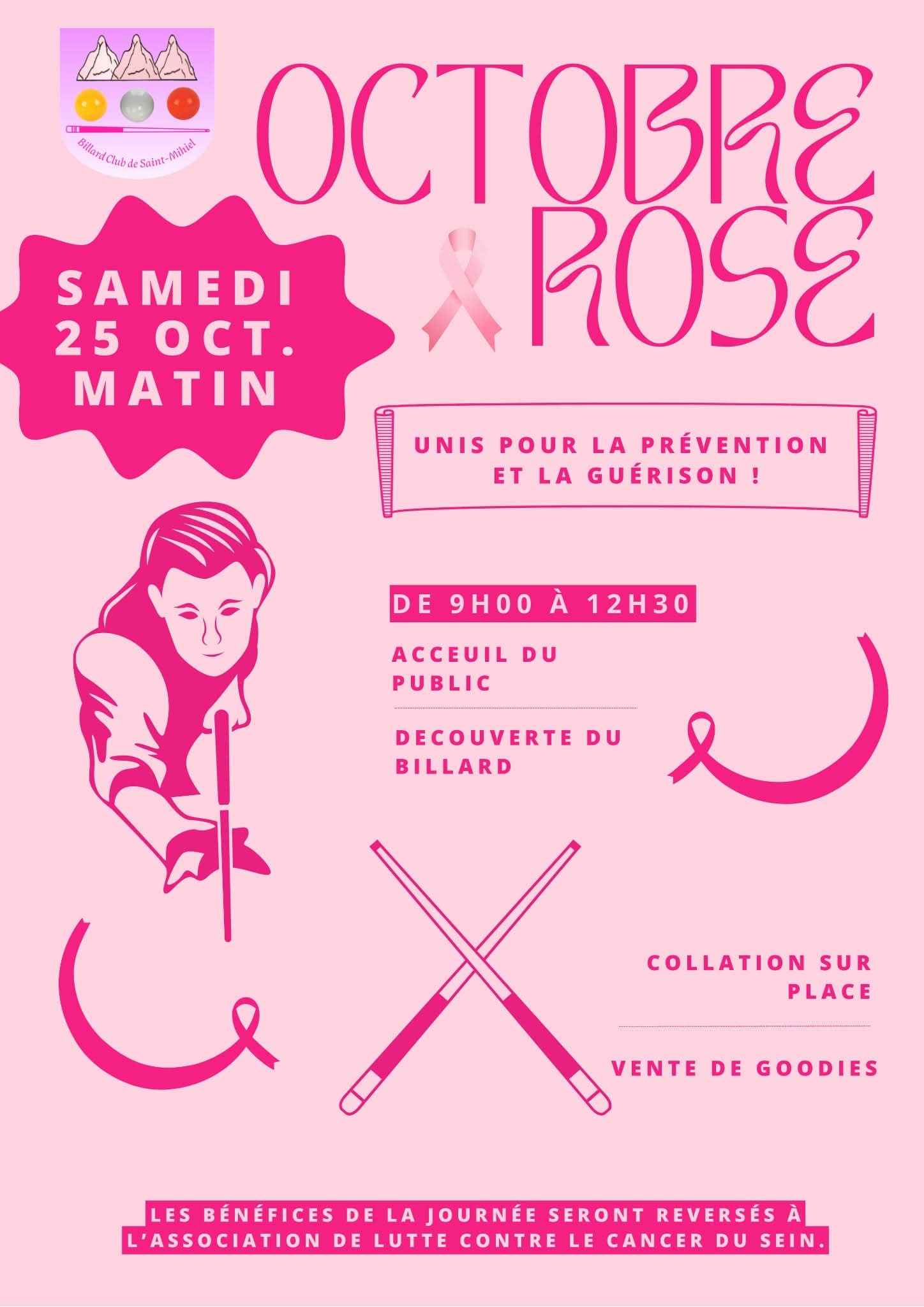 Lire la suite à propos de l’article Octobre Rose – samedi 25 octobre –