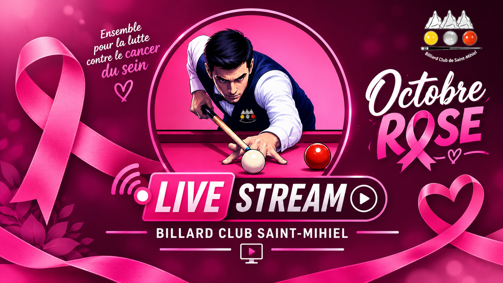 Lire la suite à propos de l’article Défi sport – Octobre Rose – samedi 24 octobre à partir de 13h30 – En live –